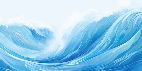Fototapeta na wymiar Blue Wave Background