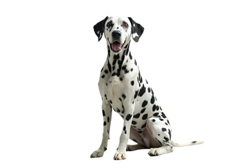 dalmatian dog on a transparent background
