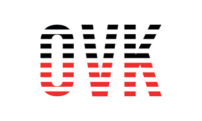 OVK three initial letter iconic line negative space minimal logo design vector template. monogram, abstract, wordmark, business, typography, minimalist, brand, company, flat, modern, unique, simple