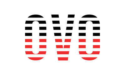 OVO three initial letter iconic line negative space minimal logo design vector template. monogram, abstract, wordmark, business, typography, minimalist, brand, company, flat, modern, unique, simple