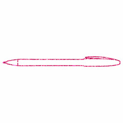 Pink pen write text decoration banner.