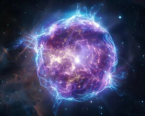 Obraz premium The ghost of a supernova haunting the cosmos with its beauty a reminder of the ephemeral nature of existence