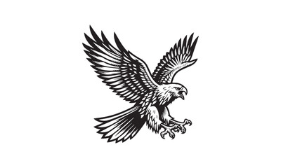 Fototapeta premium eagle with wings