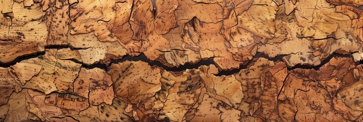 Background Texture Pattern in the Style of Eco Cork - Natural, sustainable texture with unique patterns created with Generative AI Technology