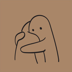 cute hand drawn drawing vector