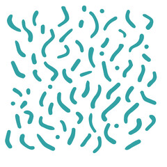 Loose chaotic worm-like squiggles, hand drawn abstract ink texture