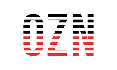 OZN three initial letter iconic line negative space minimal logo design vector template. monogram, abstract, wordmark, business, typography, minimalist, brand, company, flat, modern, unique, simple