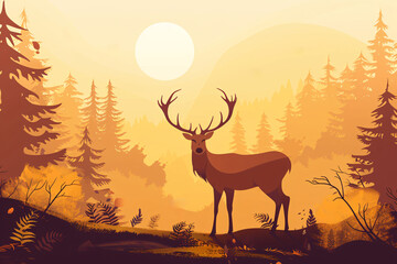 a deer in the forest