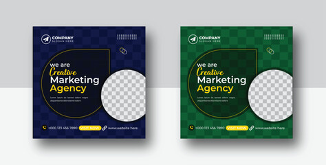 Digital marketing social media promotional banner template