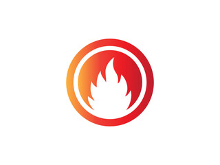 fire logo icon design template elements. Fire flame vector icons