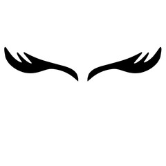 Eyelashes Silhouette