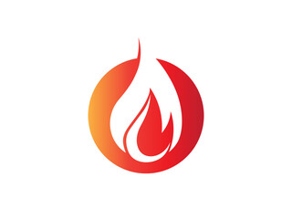 fire logo icon design template elements. Fire flame vector icons