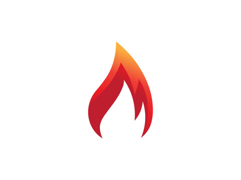 fire logo icon design template elements. Fire flame vector icons