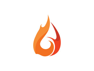fire logo icon design template elements. Fire flame vector icons