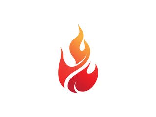 fire logo icon design template elements. Fire flame vector icons