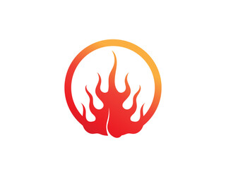fire logo icon design template elements. Fire flame vector icons