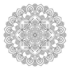 Floral mandala Ornament Pattern design vector illustration
