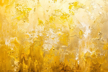 Abstract art print. Golden texture. Freehand oil painting. Oil on canvas.