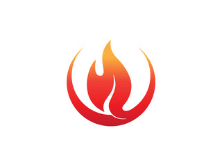 fire flame vector logo design. fire logo. flame logo design inspiration. fire flame logo icon design template element