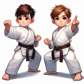 karate child training martial arts