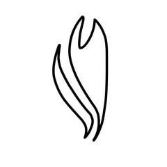 Hand Drawn Fire Outline