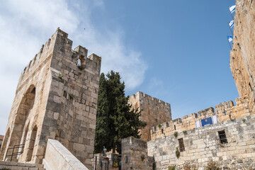 Fototapeta na wymiar Jerusalem, historical part of the city, old city, Israel