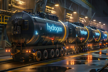 hydrogen barrels, stock and storage