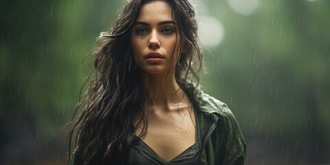 Beautiful young woman activist holding planet earth globe in her hand in climate action and environmental conservation concept