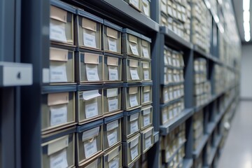 Obraz premium large databases for storing information, cells for storing large amounts of information