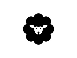 sheep logo icon design vector