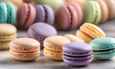Obraz premium Assorted Macarons
