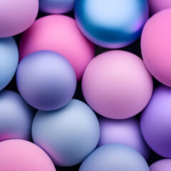 pink and blue spheres background
