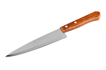 Kitchen knife on white