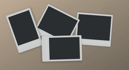 Photo frame collection with blank place