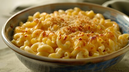 Gourmet Mac and Cheese with Golden Breadcrumb Crust
