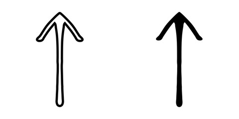 Up arrow icon vector. Scroll Up icon sign symbol vector. Move Up vector icon illustration isolated on white background