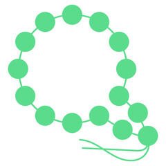 Flat Eid Mubarak Icons Element Illustration