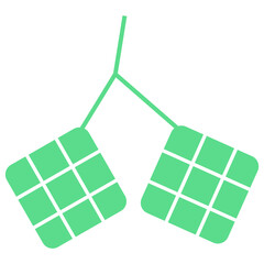 Flat Eid Mubarak Icons Element Illustration