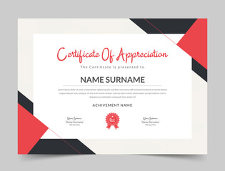 Appreciation & Achievement Certificate Template