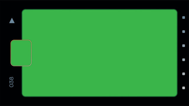 Vector Super 8 Film Strip Illustration film from an old camera with overlay mode. Vector template.