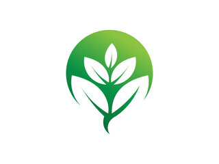 Leaf colorful inspiration gradient logo. leaf logo design vector