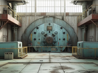Nuclear Reactor Core and Turbine Hall