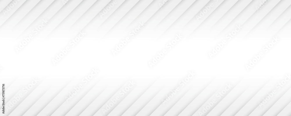 Poster abstract white and gray color, modern design stripes background with geometric round shape. white an