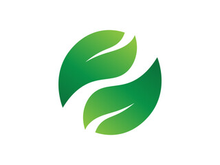 Leaf logo gradient colorful design. leaf logo vector