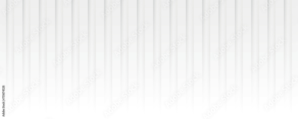 Aufkleber abstract white and gray color, modern design stripes background with geometric shape. vector illustr