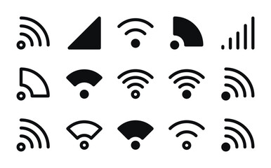Wifi Signal Icon Set