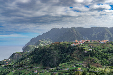 Panorama view of the beautiful island Madeira, Portugal - 751674952
