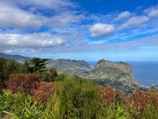Panorama view of the beautiful island Madeira, Portugal - 751674982