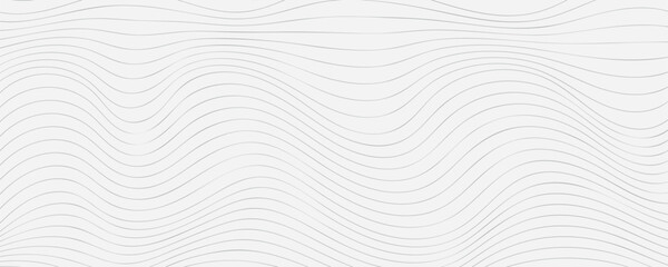 Vector Illustration of the gray pattern of lines abstract background. White textured background. Wavy lines texture. EPS10. - 751675143