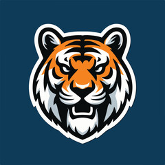 Esport vector logo tiger, tiger icon, tiger head, vector, sticker